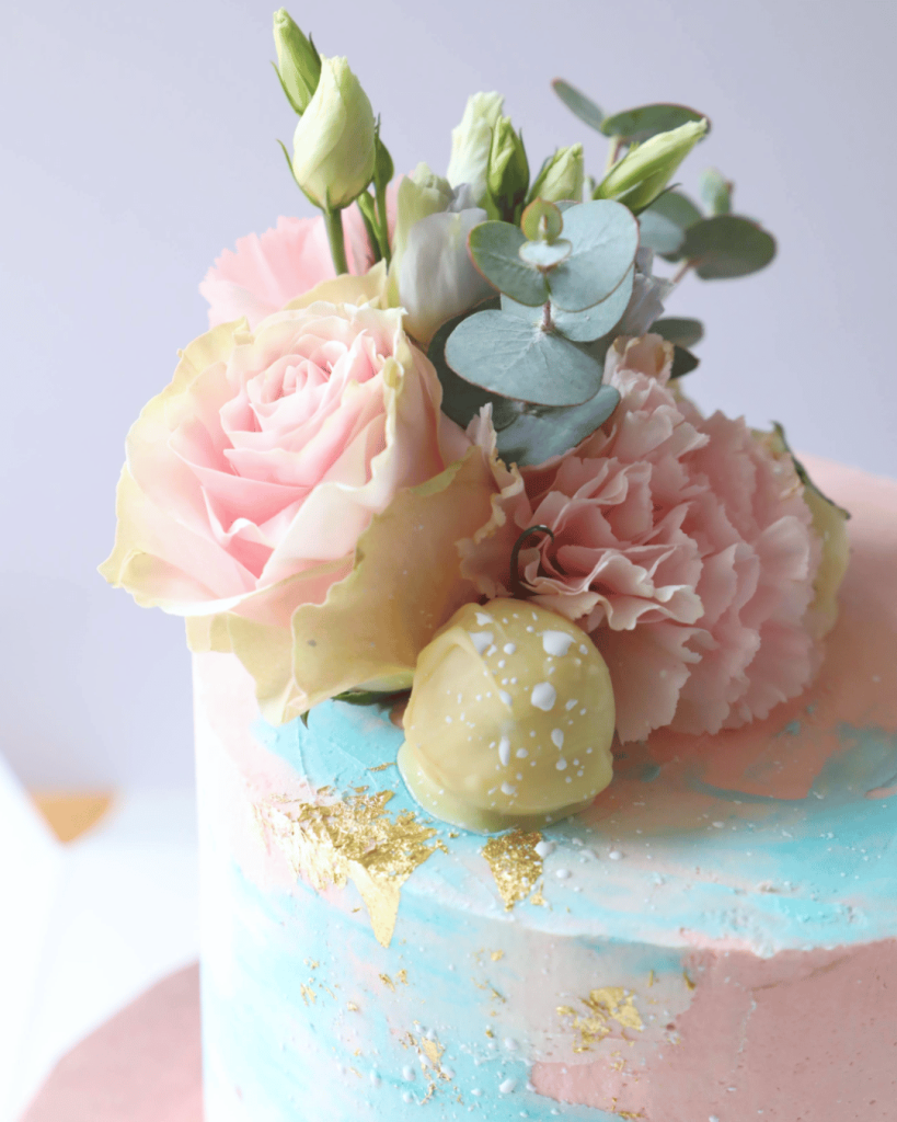 fresh-flower-vegan-cake